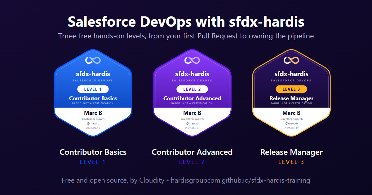 Salesforce DevOps with sfdx-hardis, the free course
